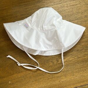 Ruffle Butts white sun hat
